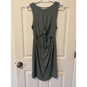 AEO olive green cutout sundress
